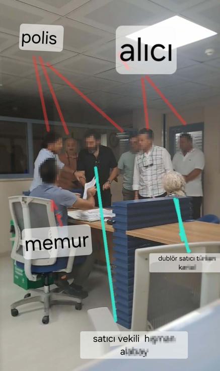 Tapu dairesinde dublörlü satış oyununa suçüstü