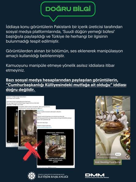 DMMden, sosyal medyadaki mutfak paylaşımına yalanlama