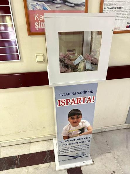 DMD hastası Görkem Efe için hastaneye konulan bağış kumbarasını çalan şüpheli serbest