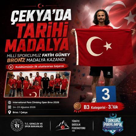 Görme engelli milli sporcu Fatih Güney’den Çekya’da madalya