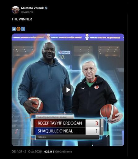 NBA efsanesi geldi, skoru Cumhurbaşkanı Erdoğan yazdı