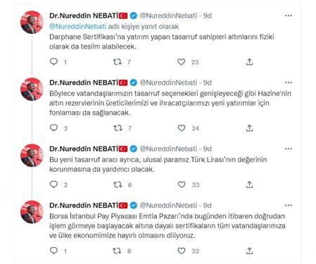 Bakan Nebati: Darphanemiz, Borsa İstanbulda altına dayalı sertifika ihraç edecek