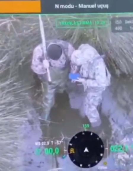 Üreme dönemindeki yaban keçileri, termal kameralı dronla izleniyor