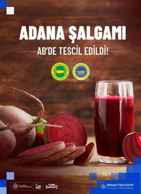 Bakan Kacır: Adana şalgamı, tescilli 45inci ürün oldu