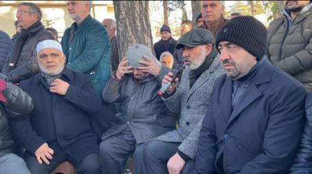 Necmettin Nursaçan’ın hayatını kaybeden eşi toprağa verildi