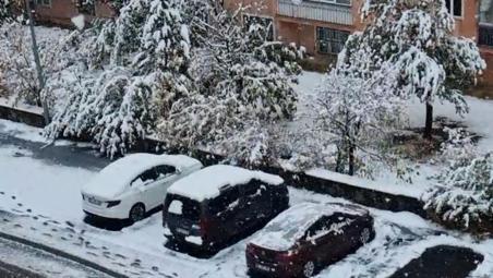 Erzurumda kar yağdı