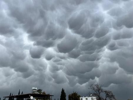Hatayda Mammatus bulutları görüldü