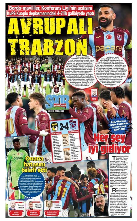 Trabzonspordan Avrupa’ya görkemli başlangıç