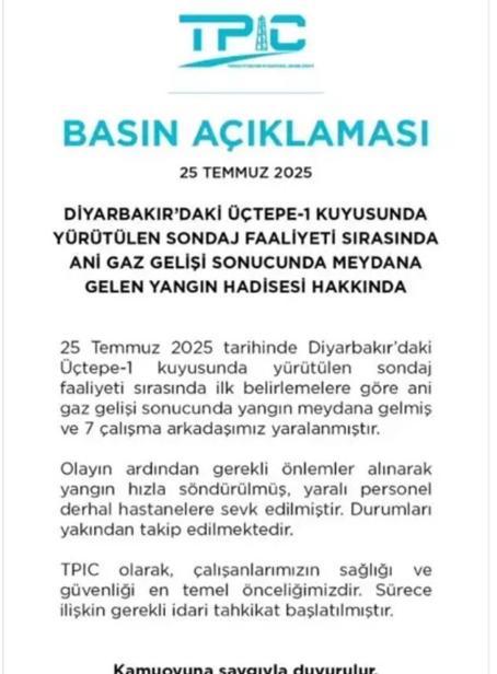 Diyarbakır’da petrol kuyusundaki patlamada yaralanan 7 kişiden 4’ü taburcu oldu