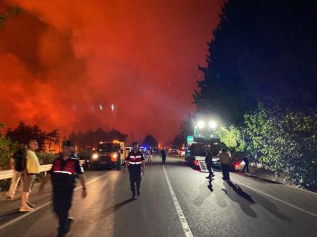 Fethiye’de orman yangını
