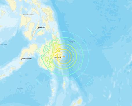 Filipinlerde 7.4 büyüklüğünde deprem