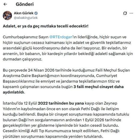 14 yıl önceki baba-kız cinayetine ilişkin soruşturmada 3 tutuklama