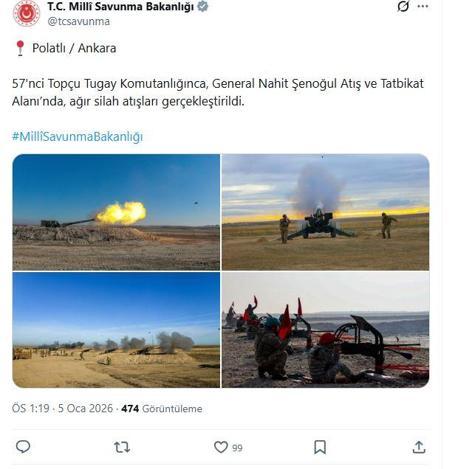 Ankara'da ağır silah atışları gerçekleştirildi