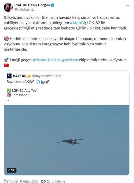 AKINCIdan LGK-82 ile hedefe tam isabet