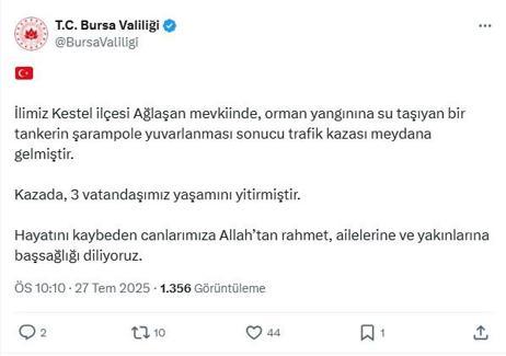 Bursa’daki yangın bölgesi dronla görüntülendi; 3 ölü