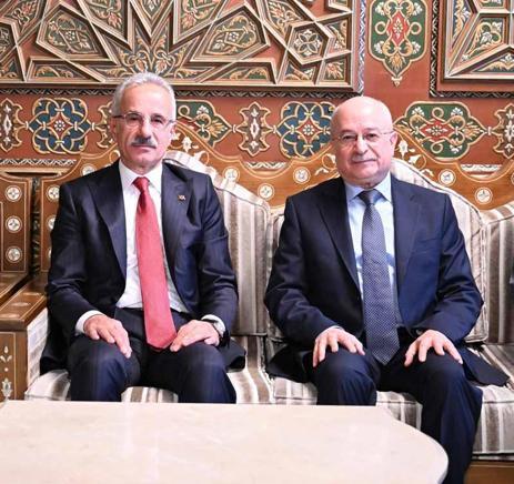 Ulaştırma ve Altyapı Bakanı Uraloğlu, Şam’da