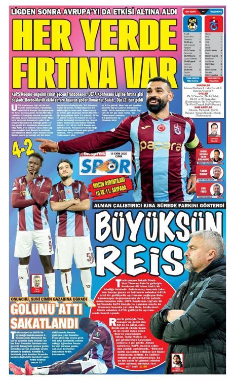 Trabzonspordan Avrupa’ya görkemli başlangıç
