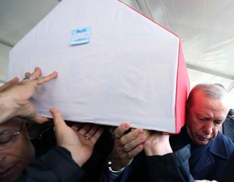 Cumhurbaşkanı Erdoğan, Dündar Ziya Gültekin’in cenaze törenine katıldı