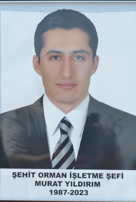 Orman yangınında ölen orman şefine eşi ve kızından gözyaşlarıyla veda