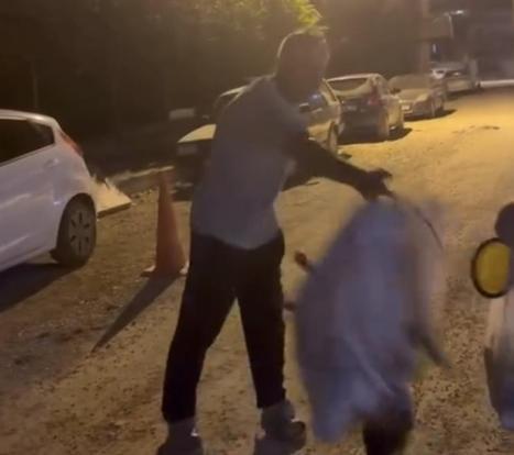 Çuvala koyulan köpeği, hayvansever kadın kurtardı