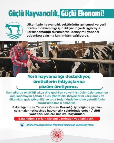 Yabancı çobanlara çalışma izni başvuruları başladı