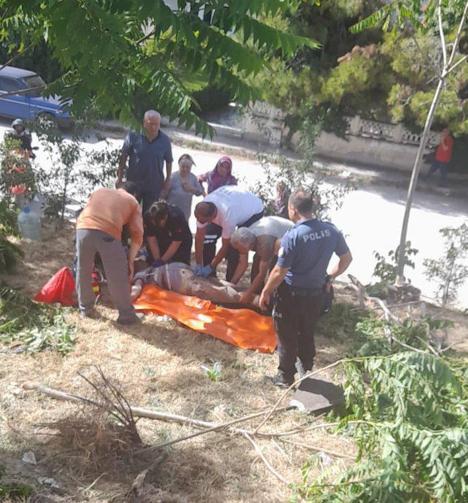 Yangını söndürürken kalp krizi geçirip öldü