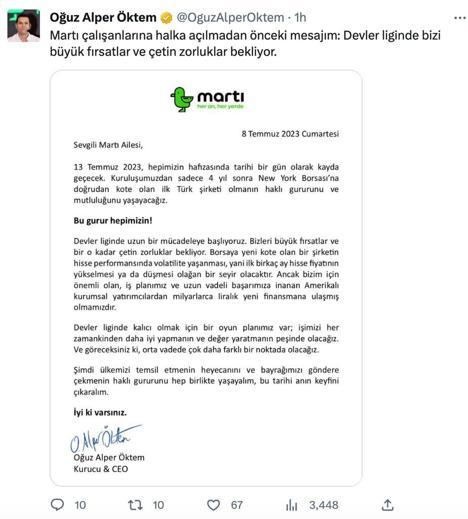 Martının kurucusu Öktem: Devler Ligi’nde kalıcı olmak için bir oyun planımız var