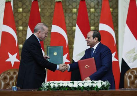 Cumhurbaşkanı Erdoğan, Mısır Cumhurbaşkanı Sisi ile görüştü