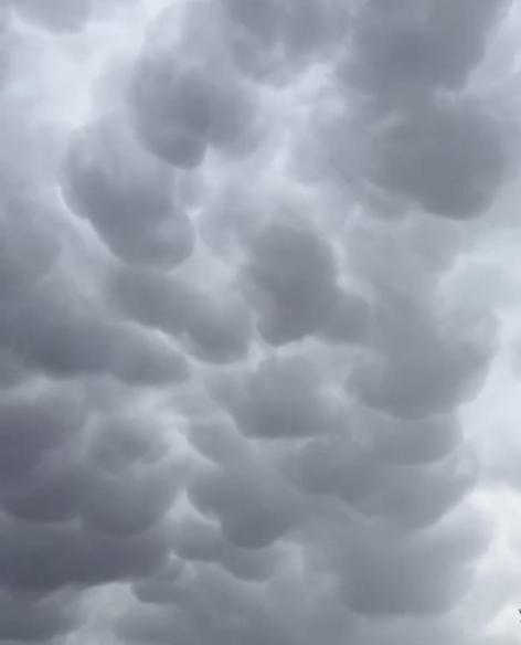 Hatayda Mammatus bulutları görüldü
