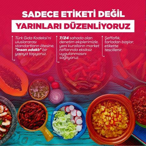 Emine Erdoğandan Türk Gıda Kodeksi çalışmalarına ilişkin paylaşım