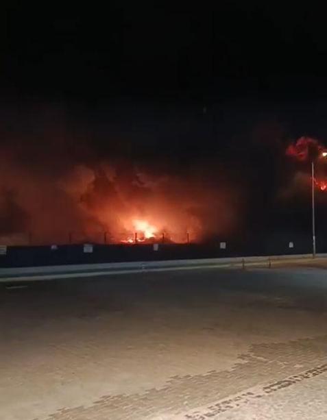 Osmaniyede tavuk kesimhanesinde yangın