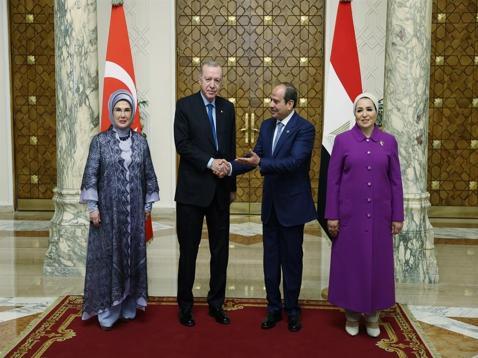 Cumhurbaşkanı Erdoğan, Mısır Cumhurbaşkanı Sisi ile görüştü