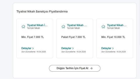 Evliliklerde tiyatral nikah dönemi