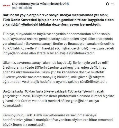 DMMden gemiler elden çıkarılıyor iddialarına ilişkin açıklama