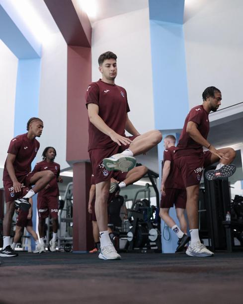 Trabzonspor’da sabah antrenmanı tamamlandı