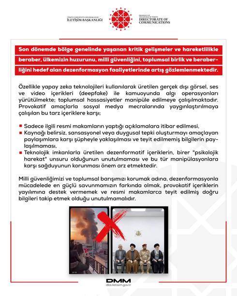 DMM: Son dönemde dezenformasyon faaliyetlerinde artış gözlemlenmekte