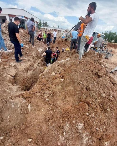 Tokat’ta okul inşaatında göçük: 1 işçi yaralı