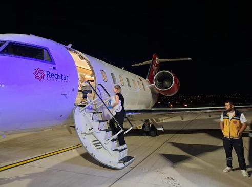 Kalp hastası bebek, ambulans uçakla sevk edildi