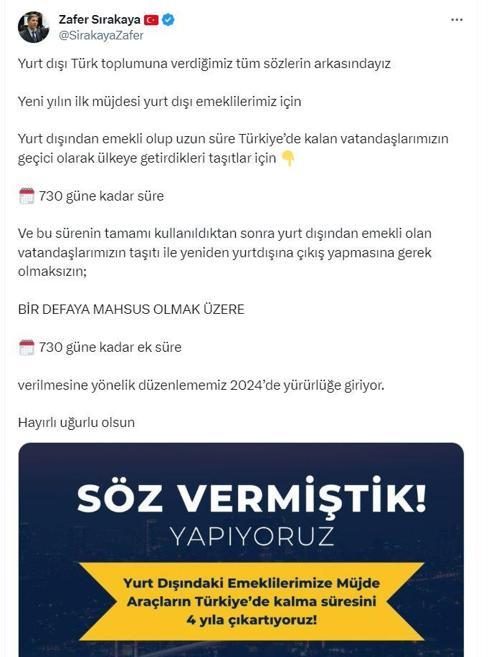 Yurt dışı telefonların kullanım süresi 180 güne çıkarılacak
