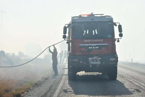 İzmirdeki orman yangını 2nci gününde