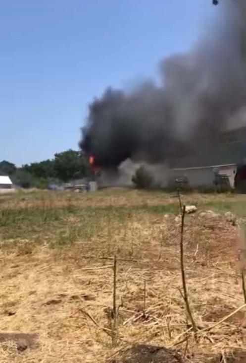 Çanakkaledeki fabrika yangını kontrol altında