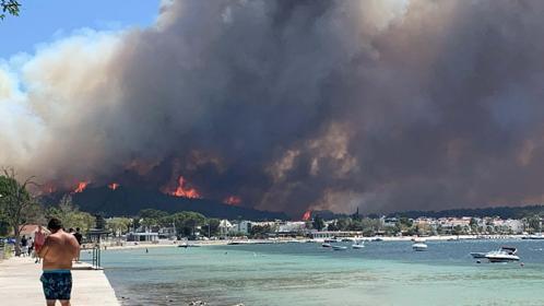 Çanakkalede orman yangını