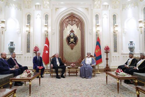 Cumhurbaşkanı Erdoğan, Umman Sultanı Heysem bin Tarık ile görüştü