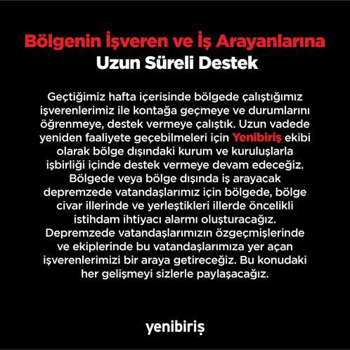 Vinç operatörü, psikolog, aşçı…Deprem bölgesinde istihdam çalışması başlatıldı