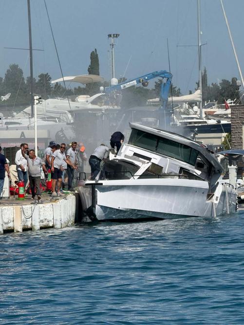 Bodrumda teknede patlama: 3 yaralı
