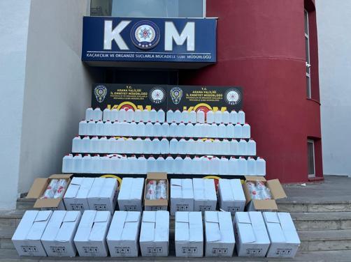 Yılbaşı öncesi Adanada 2 bin litre kaçak etil alkol ele geçirildi