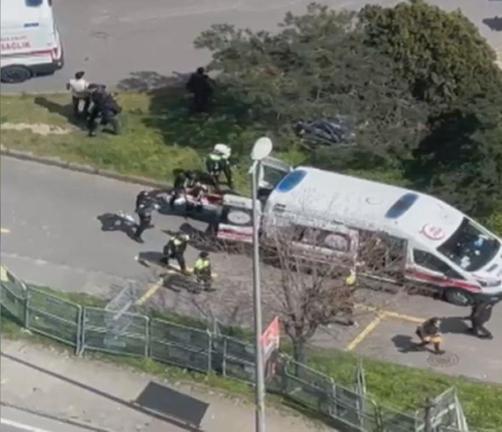 İsrail Konsolosluğunun da bulunduğu binanın önündeki çatışma; 2si yaralı 10 şüpheli gözaltında