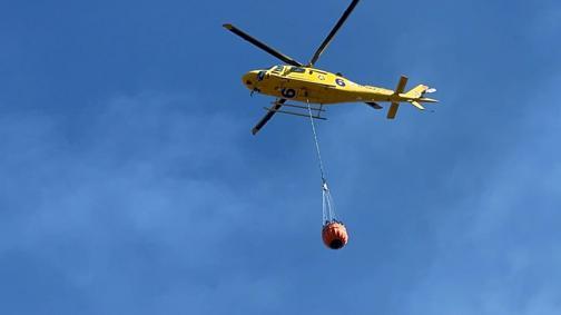 İznik’te çöplükte çıkan yangın, çalılığa sıçradı