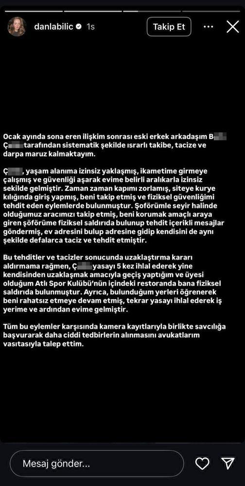 Danla Biliçin eski sevgilisi tarafından darbedildiği anlar kamerada