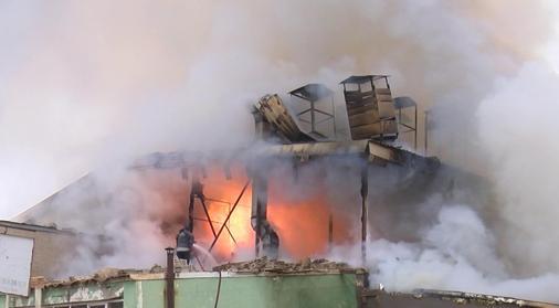 Erzurumda iş yerinde patlama; yangın çıktı, 2 ölü